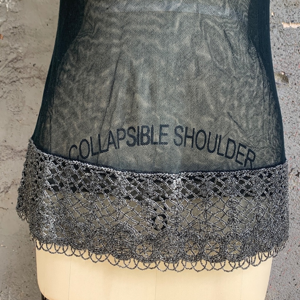 Alberta Ferretti sheer black sleeveless top - Picture 6 of 10